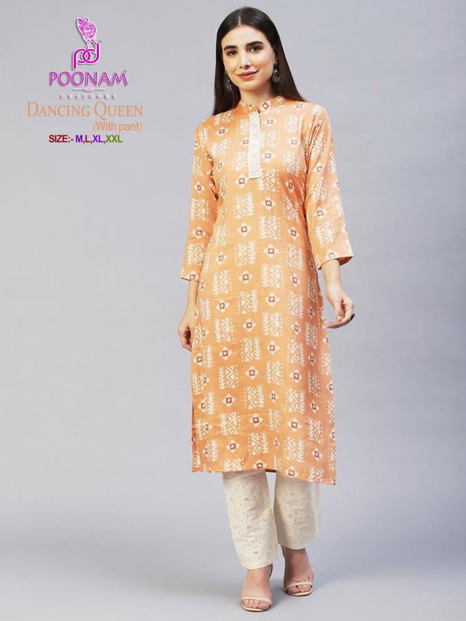 Dancing Queen By Poonam Kurti With Bottom Catalog
